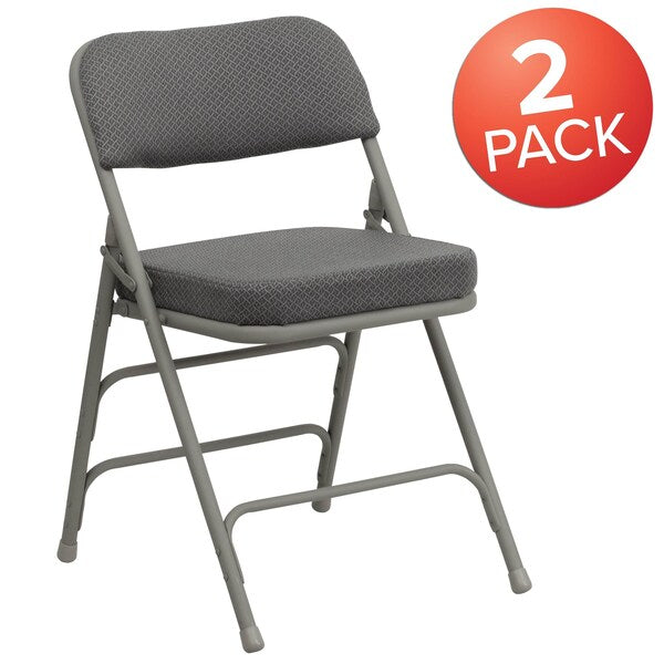 Gray Fabric Folding Chair