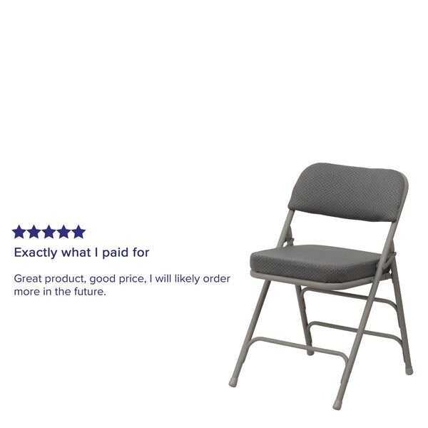 Gray Fabric Folding Chair