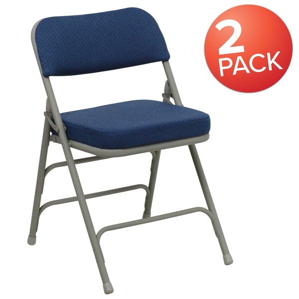 Navy Fabric Folding Chair