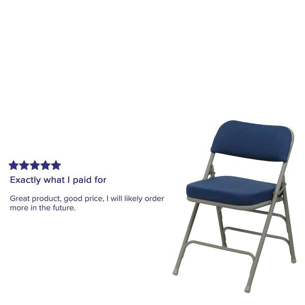 Navy Fabric Folding Chair