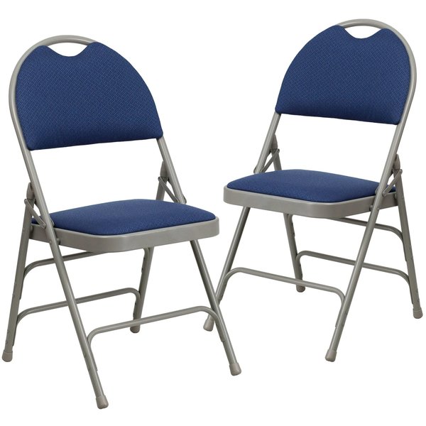 Navy Fabric Folding Chair