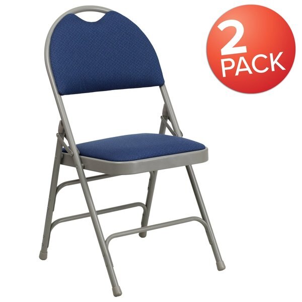 Navy Fabric Folding Chair