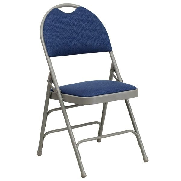 Navy Fabric Folding Chair