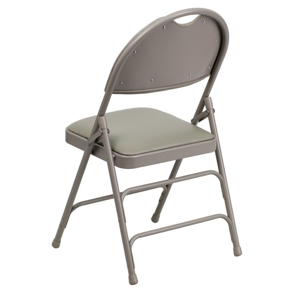 Gray Vinyl Folding Chair