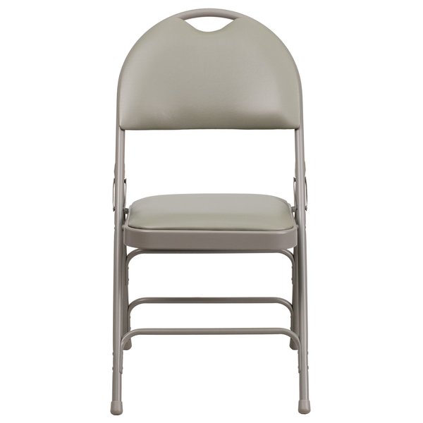 Gray Vinyl Folding Chair