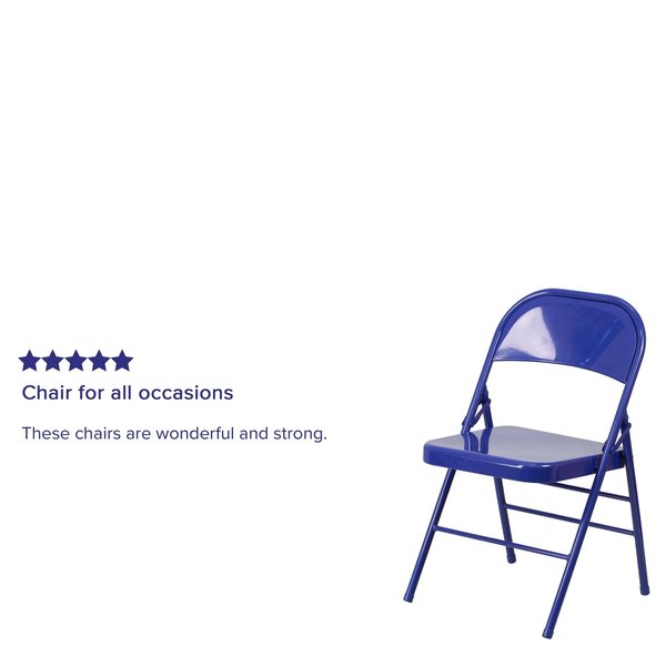 Cobalt Blue Folding Chair