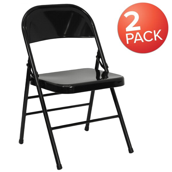 Black Metal Folding Chair