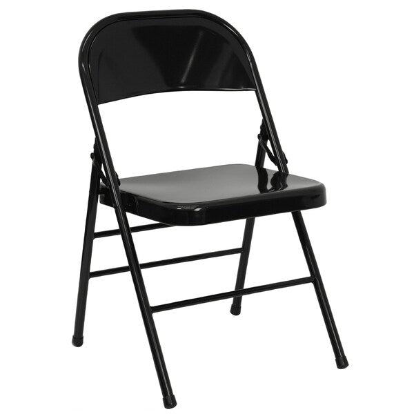 Black Metal Folding Chair