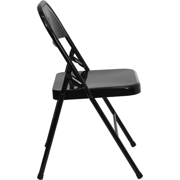 Black Metal Folding Chair