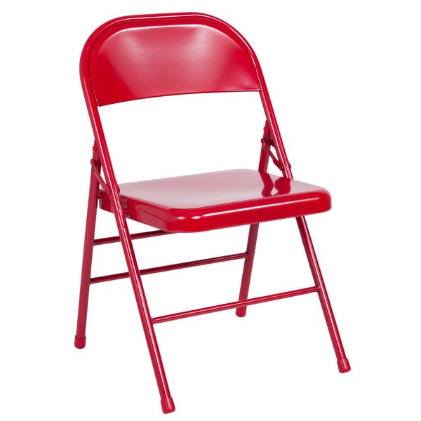 Red Metal Folding Chair