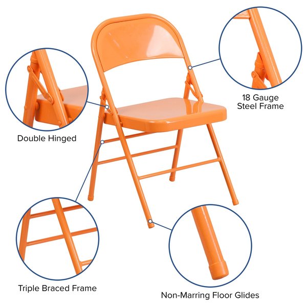 Orange Marmalade Folding Chair
