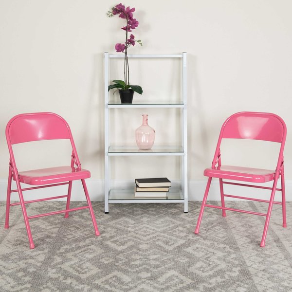 Bubblegum Pink Folding Chair