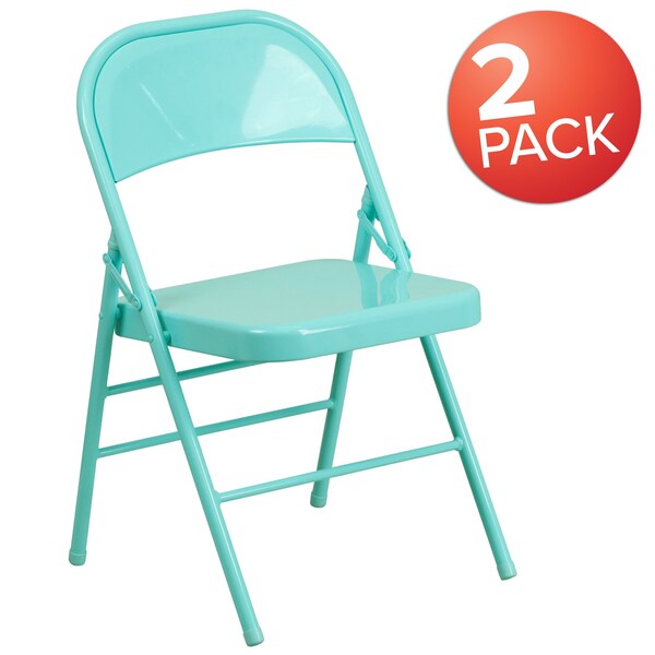 Tantalizing Teal Folding Chair