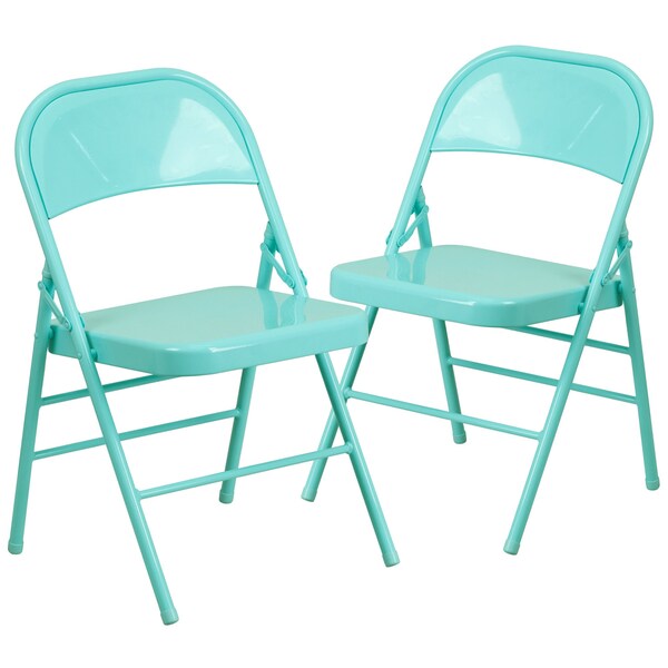 Tantalizing Teal Folding Chair
