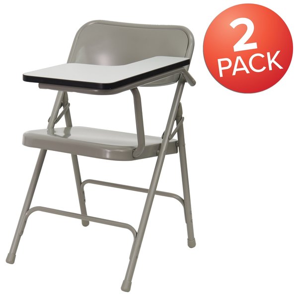 Premium Steel Folding Chair with Left Handed Tablet Arm