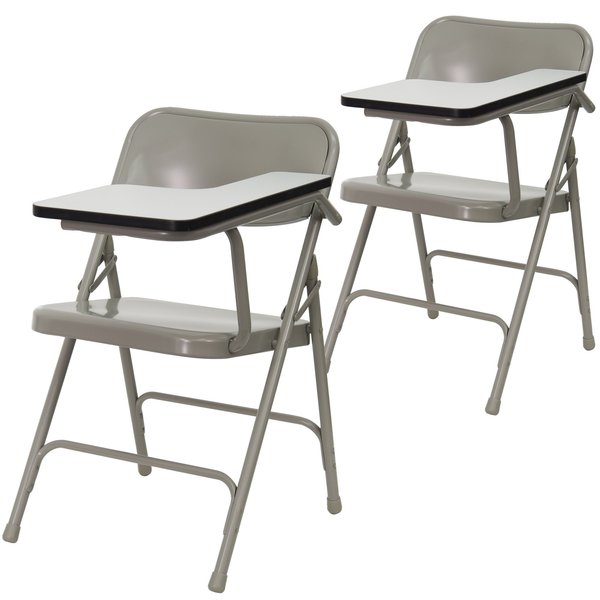 Premium Steel Folding Chair with Left Handed Tablet Arm