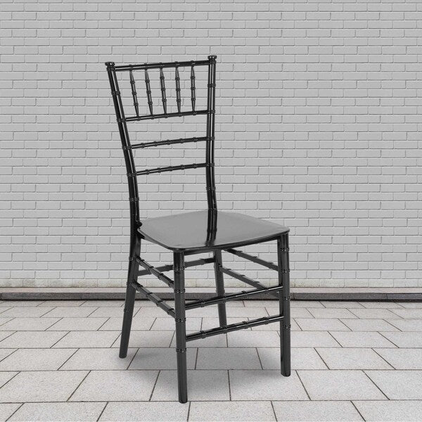 HERCULES Series Black Resin Stacking Chiavari Chair