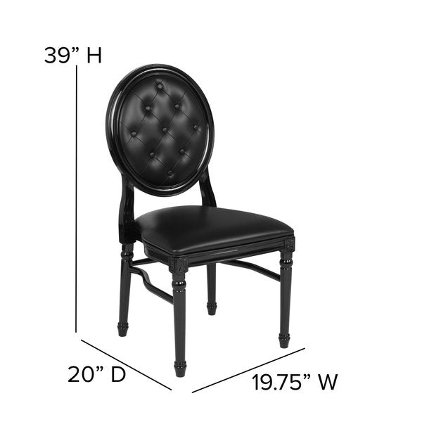 Tufted Black Dining Chair