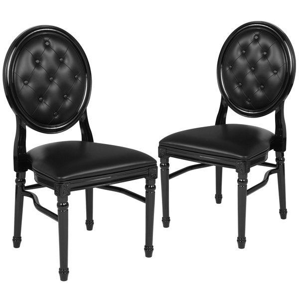 Tufted Black Dining Chair