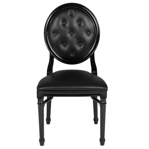 Tufted Black Dining Chair