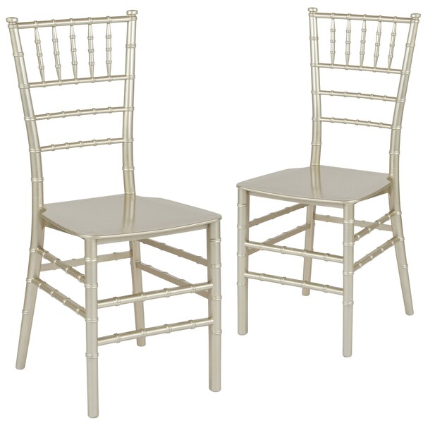 HERCULES Series Champagne Resin Stacking Chiavari Chair