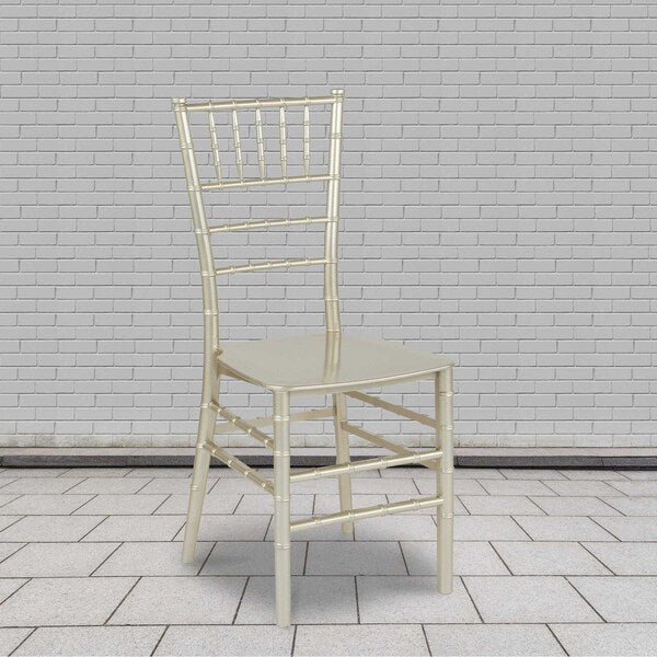 HERCULES Series Champagne Resin Stacking Chiavari Chair