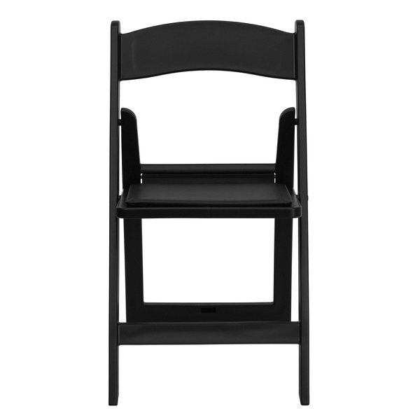 Black Resin Folding Chair