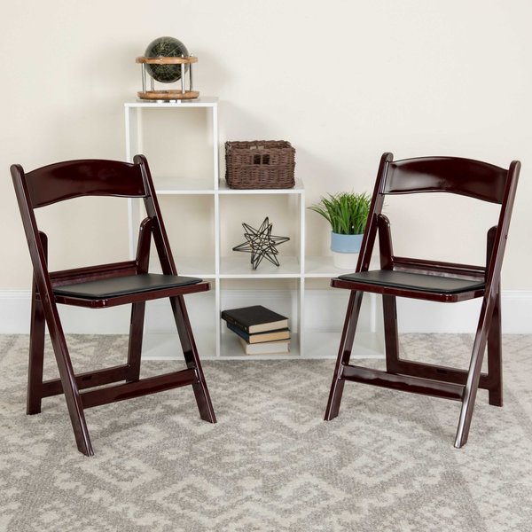 Mahogany Resin Folding Chair