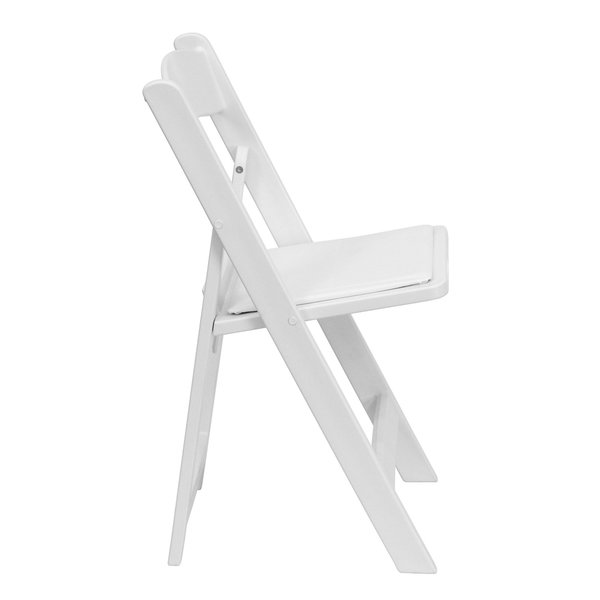 White Resin Folding Chair