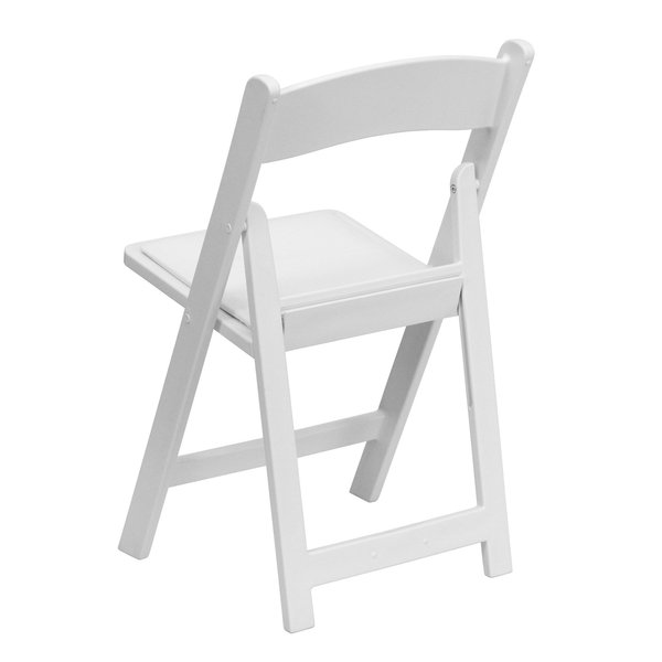 White Resin Folding Chair