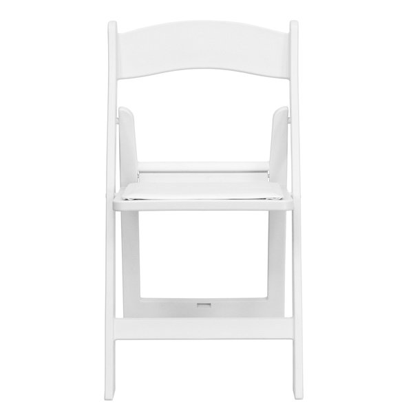 White Resin Folding Chair