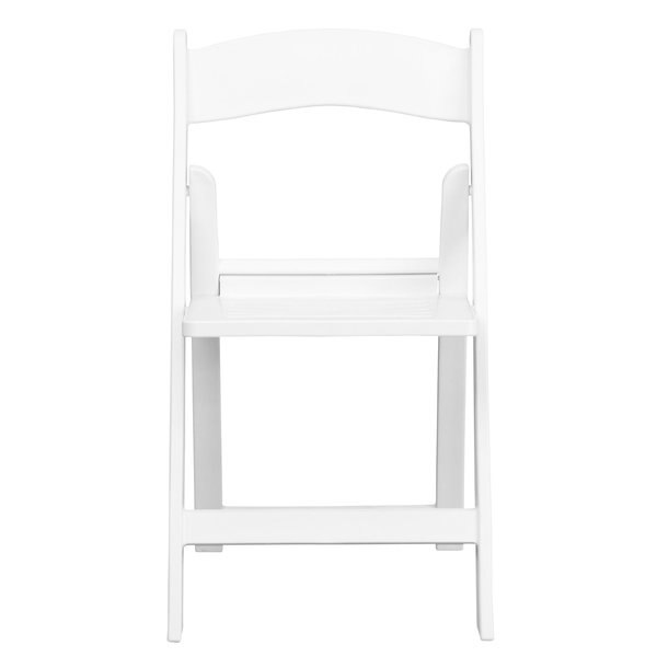 White Resin Folding Chair