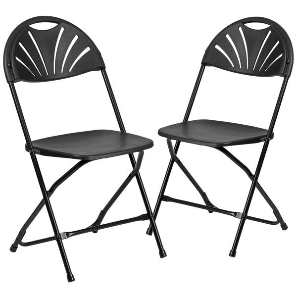 Black Plastic Folding Chair