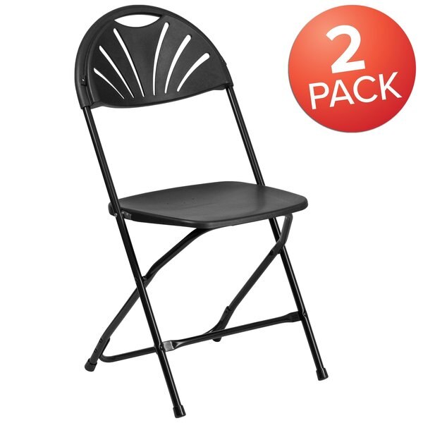 Black Plastic Folding Chair