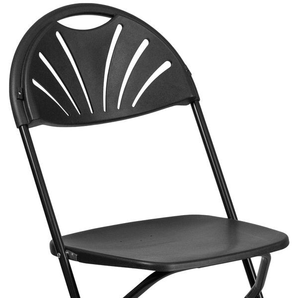 Black Plastic Folding Chair