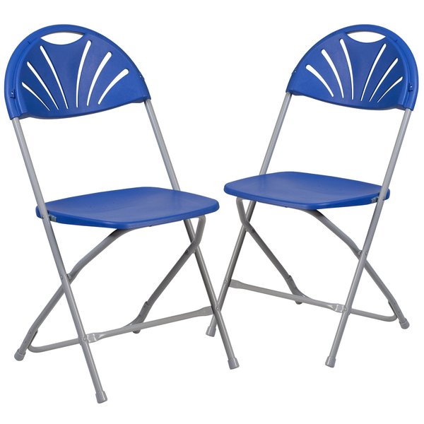 Blue Plastic Folding Chair