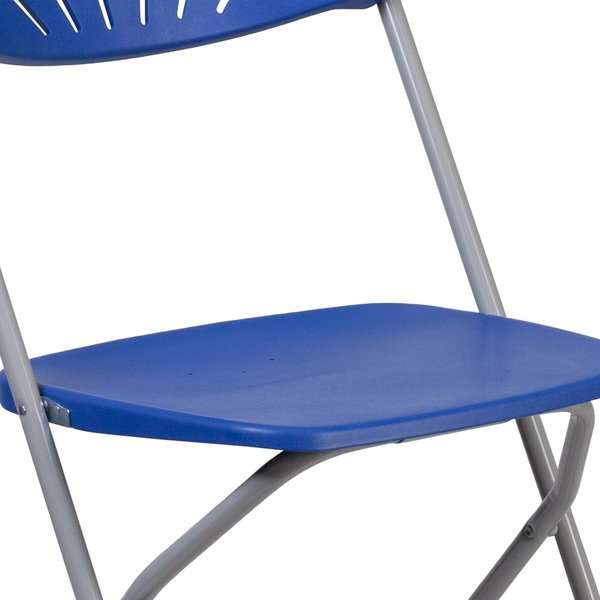 Blue Plastic Folding Chair