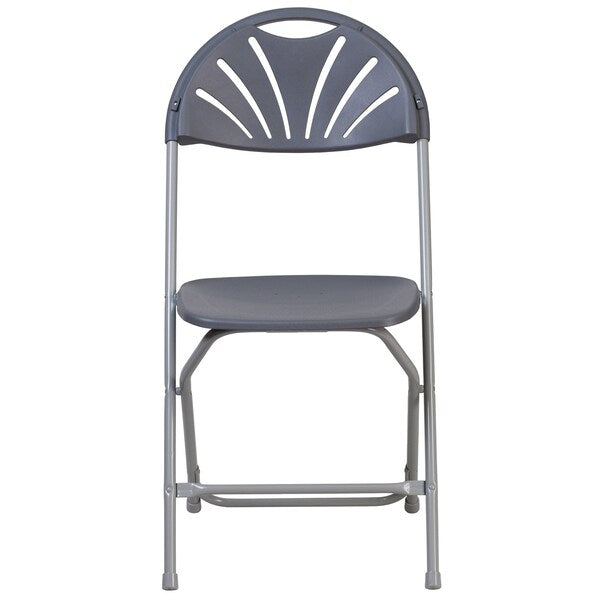 Charcoal Plastic Folding Chair