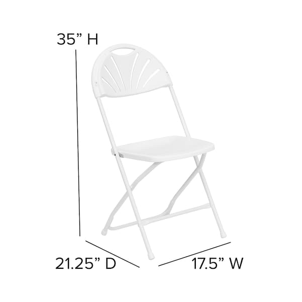 White Plastic Folding Chair