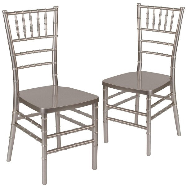 HERCULES PREMIUM Series Pewter Resin Stacking Chiavari Chair
