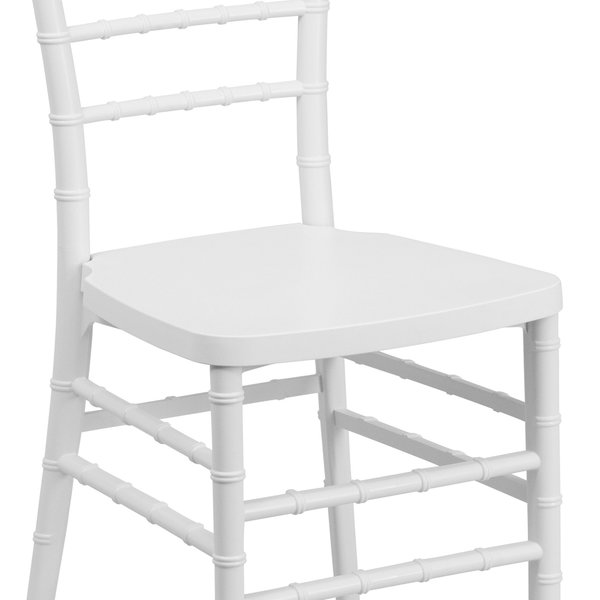 HERCULES PREMIUM Series White Resin Stacking Chiavari Chair