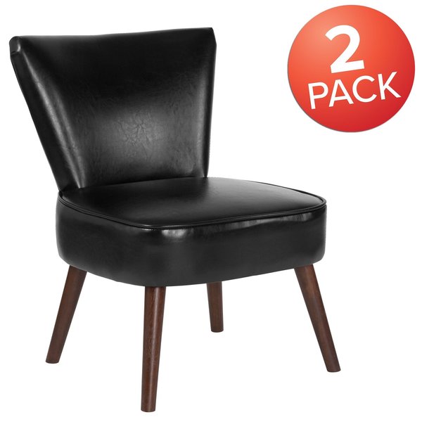 HERCULES Holloway Series Black Leather Retro Chair