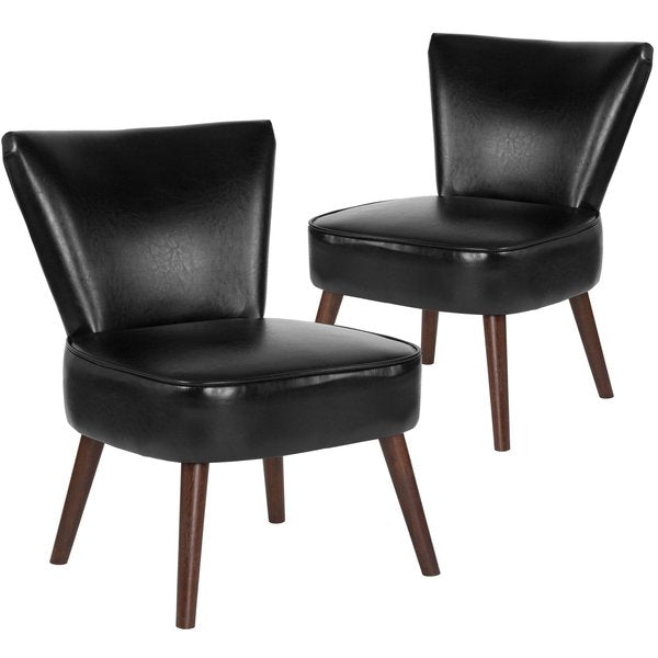 HERCULES Holloway Series Black Leather Retro Chair