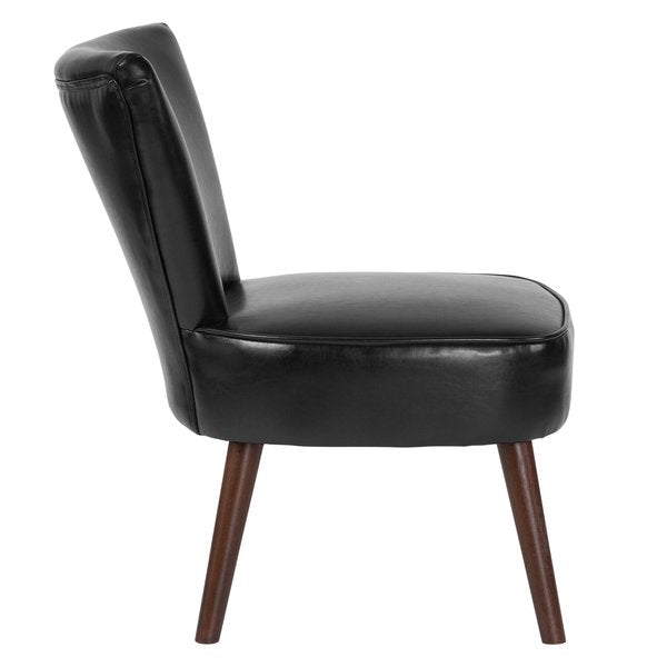 HERCULES Holloway Series Black Leather Retro Chair