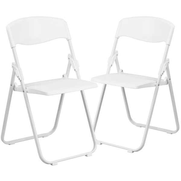 White Plastic Folding Chair