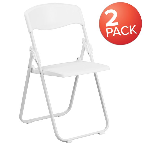 White Plastic Folding Chair