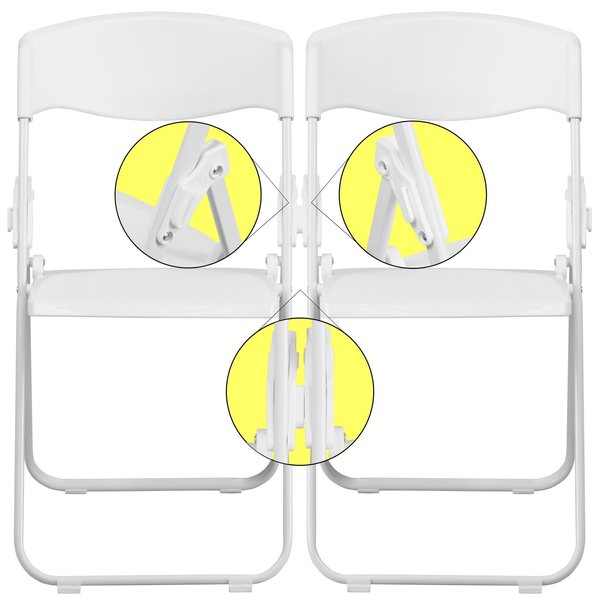 White Plastic Folding Chair