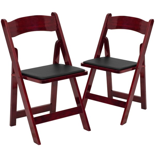 Mahogany Wood Folding Chair