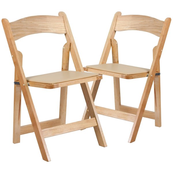 Natural Wood Folding Chair