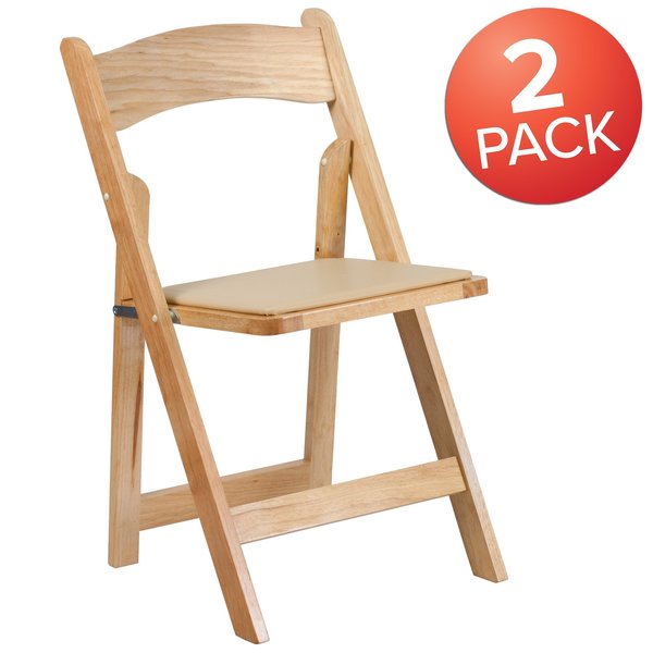 Natural Wood Folding Chair